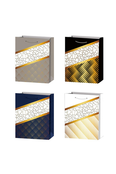 Mirific Party Set de 4 pungi cadou multicolore, 32x26x10 cm, PZ3792