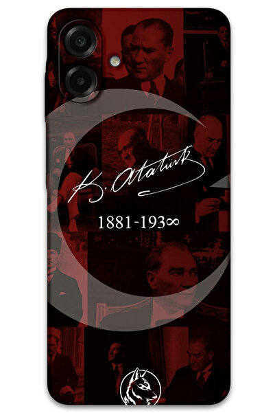 MRCİLETİSİM غطاء خلفي لهاتف سامسونج جالاكسي A07 بنمط HD مطبوع - نجمة أتاتورك ...