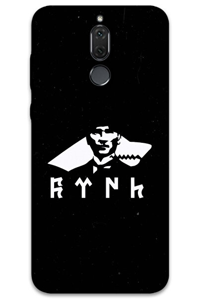 MRCİLETİSİM غطاء خلفي لهاتف هواوي ميت 10 لايت بنمط HD مطبوع - أتاتورك وولف