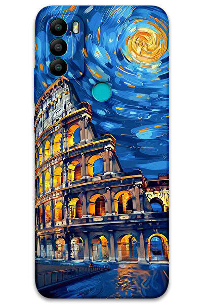 MRCİLETİSİM غطاء خلفي من جينرال موبايل GM 21 Plus بنمط HD مطبوع - آرت روما