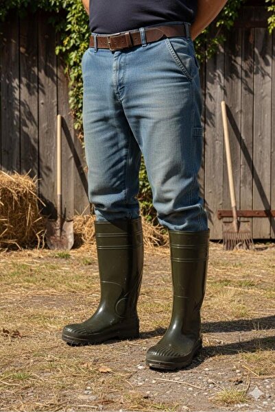 fort 1199 Ulaş 37 cm Length Pvc 100% Waterproof Agricultural Farmer Irrigation Work Boots