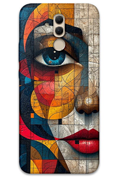 MRCİLETİSİM غطاء خلفي لهاتف هواوي ميت 20 لايت بنمط HD مطبوع - وجه فني