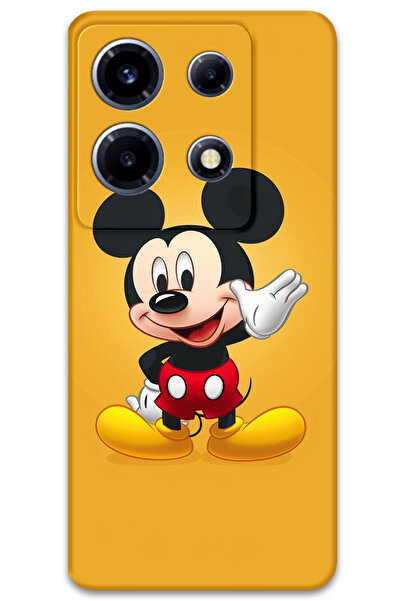 MRCİLETİSİM غطاء خلفي لهاتف انفينيكس نوت 30 VIP بنمط HD B مطبوع - ميكي 3