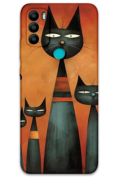 MRCİLETİSİM غطاء خلفي من جينرال موبايل GM 21 Plus Case HD Pattern مطبوع - Art...