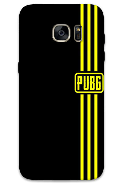 MRCİLETİSİM غطاء خلفي لهاتف سامسونج جالاكسي S7 إيدج بنمط HD مطبوع - Pubg