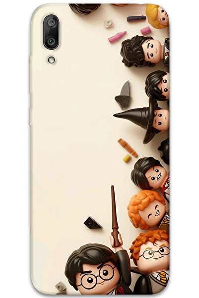 MRCİLETİSİM غطاء خلفي متوافق مع هاتف Huawei Y7 Prime 2019 بنمط HD مطبوع - هار...