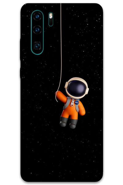 MRCİLETİSİM غطاء خلفي لهاتف هواوي P30 برو بنمط HD مطبوع - رائد الفضاء