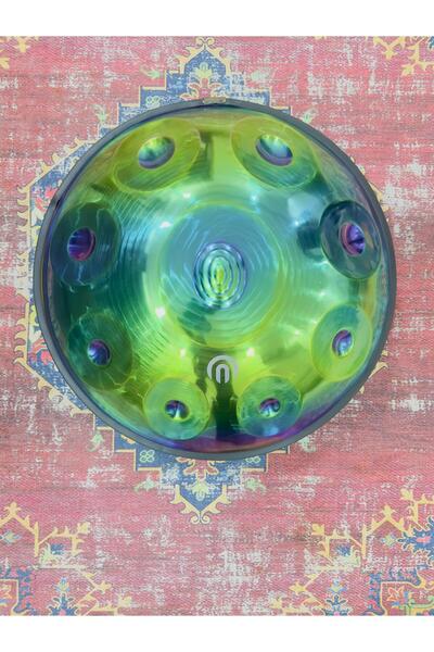 ARSHA - TİTANİUM Handpan -9 tonlu -Re Minör ( -Bakım yağı ,Takmalı / çıkarmalı renkli kuşak ve kılıf)