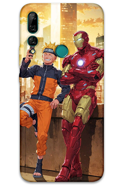 MRCİLETİSİM غطاء خلفي لهاتف هواوي Y9 برايم 2019 بنمط HD مطبوع - الرجل الحديدي