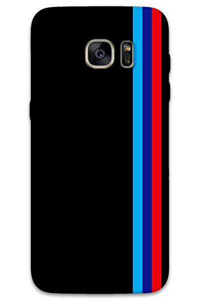 MRCİLETİSİM غطاء خلفي لهاتف سامسونج جالاكسي S7 إيدج بنمط HD مطبوع - ثلاثة خطوط