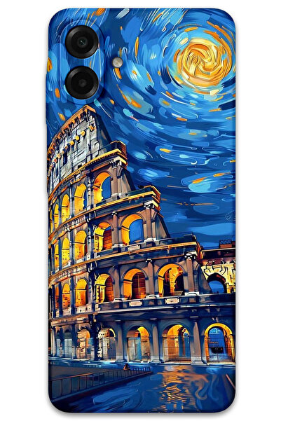 MRCİLETİSİM غطاء خلفي لهاتف سامسونج جالاكسي A07 بنمط HD مطبوع - فن روما