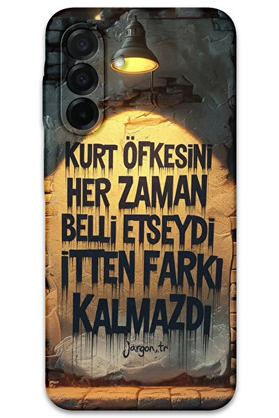 MRCİLETİSİM غطاء خلفي لهاتف سامسونج جالاكسي A17 بنمط HD مطبوع - غضب الذئب