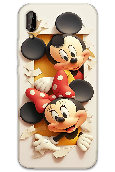 MRCİLETİSİM غطاء خلفي لهاتف هواوي P20 لايت بنمط HD مطبوع - ميكي 2