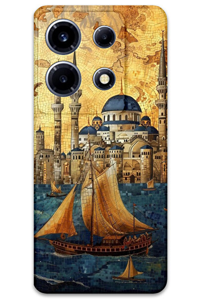 MRCİLETİSİM غطاء خلفي لهاتف انفينيكس نوت 30 VIP بنمط HD B مطبوع - ييلكنلي سول...