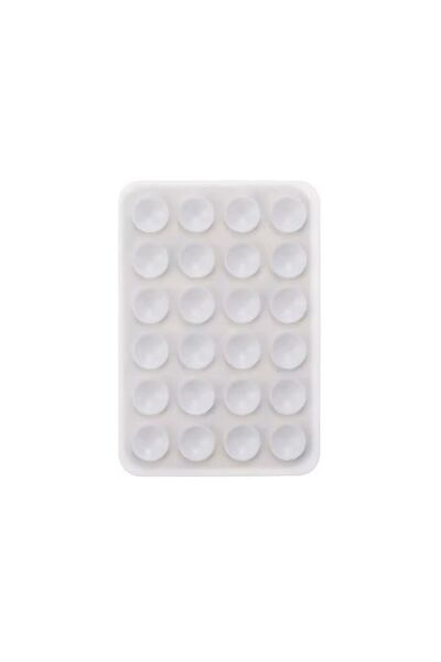 ila bags حامل هاتف من السيليكون مع شفاط – لاصق قوي على ظهر الهاتف