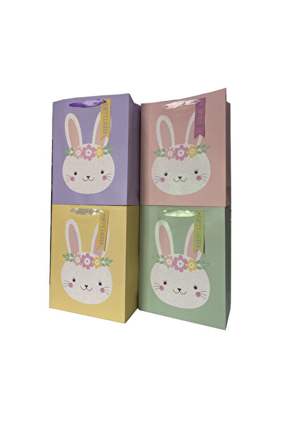 Mirific Party Set de 4 pungi cadou multicolore, 40 x 30 x 12 cm, iepuraș