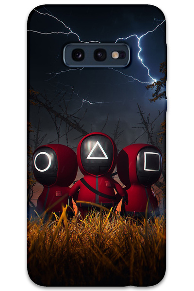 MRCİLETİSİM غطاء خلفي لهاتف سامسونج جالاكسي S10E بنمط HD مطبوع - لعبة الحبار ...