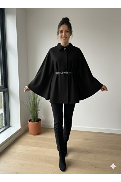 UnikaBoutique Kadın Yeni Sezon Kemerli Panço