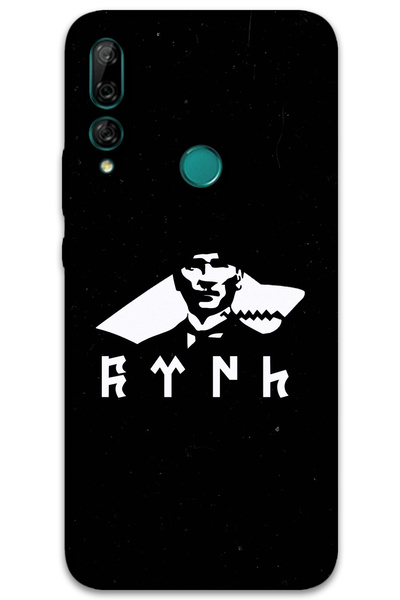 MRCİLETİSİM غطاء خلفي لهاتف هواوي Y9 برايم 2019 بنمط HD مطبوع - أتاتورك وولف