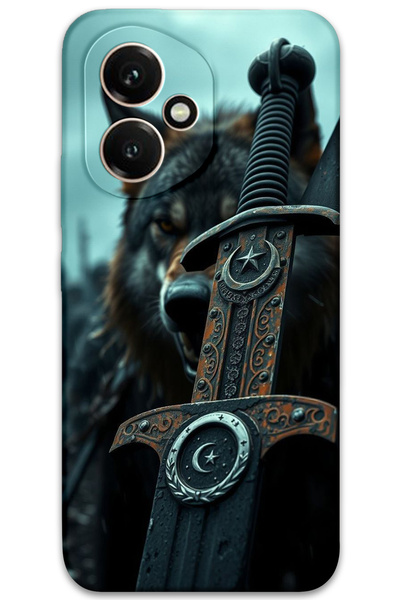 MRCİLETİSİM Huawei Honor 400 UyumluKılıf HD Desen Baskılı Arka Kapak - Ay Yıl...