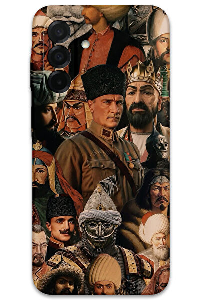 MRCİLETİSİM غطاء خلفي لهاتف سامسونج جالاكسي A17 بنمط HD مطبوع - تركي بيرس