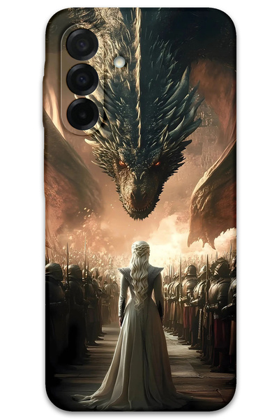 MRCİLETİSİM غطاء خلفي متوافق مع هاتف سامسونج جالاكسي A17 بنمط HD مطبوع - التن...