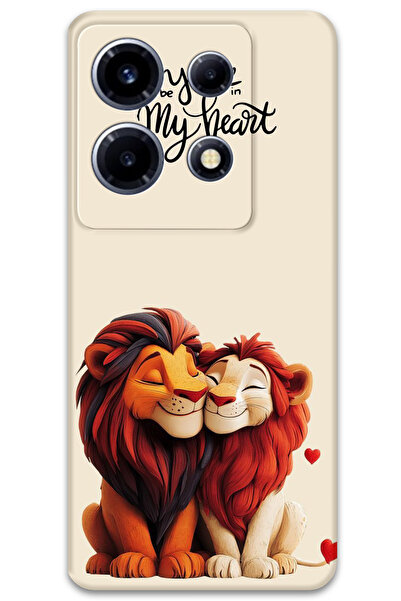 MRCİLETİSİM غطاء خلفي لهاتف انفينيكس نوت 30 VIP بنمط HD B مطبوع - الملك الأسد