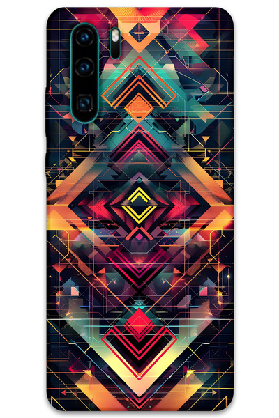 MRCİLETİSİM غطاء خلفي لهاتف هواوي P30 برو بنمط HD مطبوع - موتيف 2