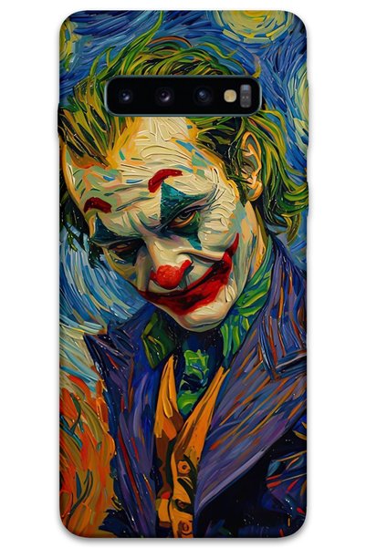 MRCİLETİSİM غطاء خلفي لهاتف سامسونج جالاكسي S10 بلس بنمط HD مطبوع - جوكر 2