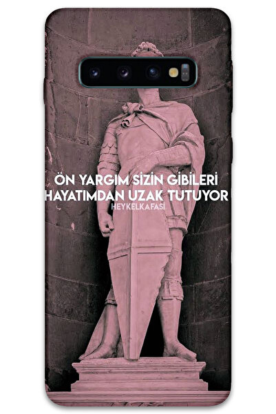 MRCİLETİSİM غطاء خلفي لهاتف سامسونج جالاكسي S10 بلس بنمط HD مطبوع - أمامي