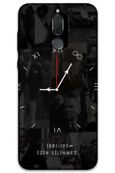 MRCİLETİSİM غطاء خلفي لهاتف هواوي ميت 10 لايت بنمط HD مطبوع - أتاتورك 9-15