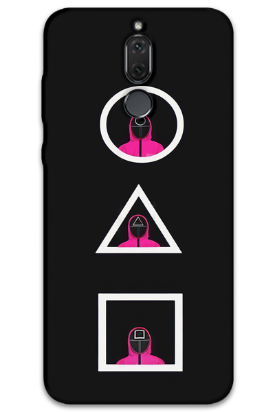 MRCİLETİSİM غطاء خلفي لهاتف هواوي ميت 10 لايت بنمط HD مطبوع - لعبة الحبار