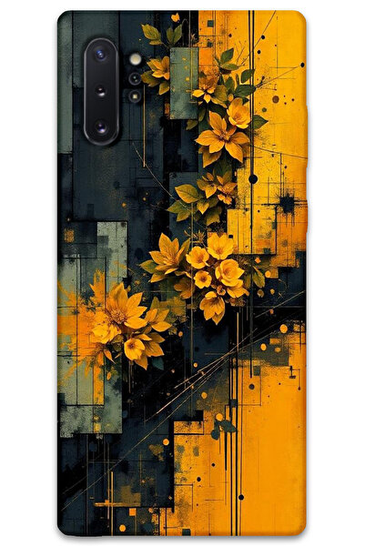 MRCİLETİSİM غطاء خلفي لهاتف سامسونج جالاكسي نوت 10 بلس بنمط HD مطبوع - زهور ص...