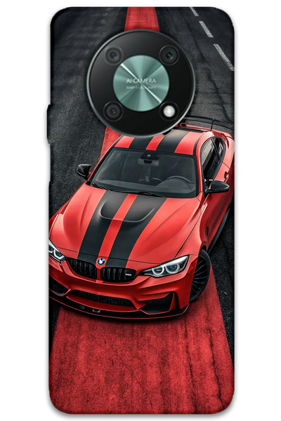 MRCİLETİSİM Huawei Nova Y90 Case Hd Pattern Printed Back Cover - Red Bw