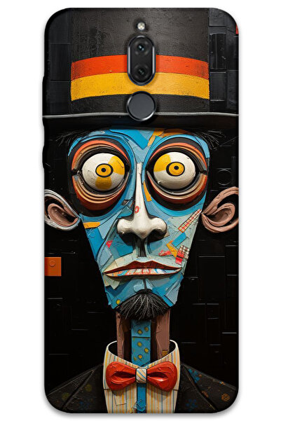 MRCİLETİSİM غطاء خلفي لهاتف هواوي ميت 10 لايت بنمط HD مطبوع - صراخ صامت