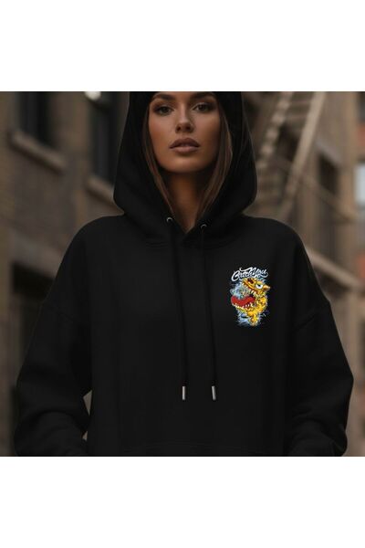 Etoile Studio Unisex White Oversized Hooded Sweatshirt Design Cnvr