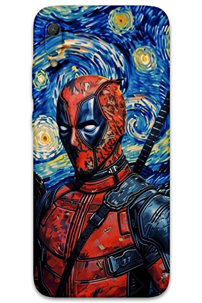 MRCİLETİSİM غطاء خلفي لهاتف هواوي Y6 2019 بنمط HD مطبوع - ديدبول