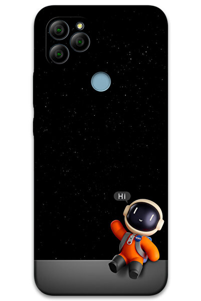 MRCİLETİSİM غطاء خلفي من جينرال موبايل GM 22 بنمط HD مطبوع - رائد الفضاء هاي