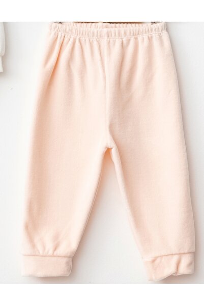 Hoppidik Baby Be Babe Printed Velvet 9-12-18 Months Baby Girl 2-Piece Set