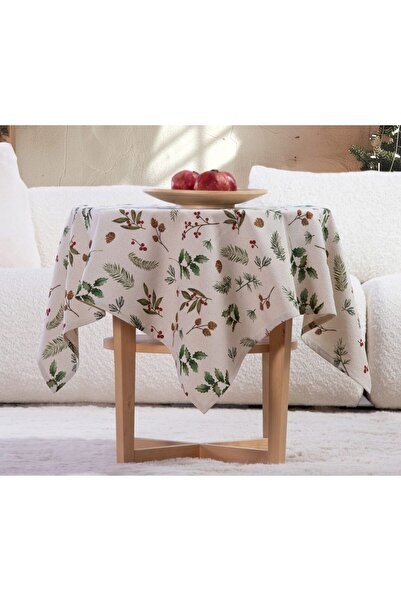 Nef Nef Homeware Nef-Nef Hello Winter Tablecloth 100x100 cm ecru