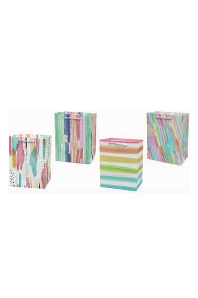 Mirific Party Set de 4 pungi cadou, multicolore, 32 x 26 x 12 cm, curcubeu, P...