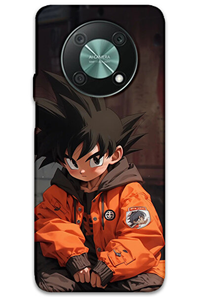 MRCİLETİSİM Huawei Nova Y90 Case Hd Pattern Printed Back Cover - Goku