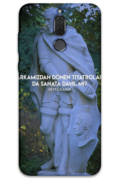 MRCİLETİSİM غطاء خلفي لهاتف هواوي ميت 10 لايت بنمط HD مطبوع - مسرح دوار