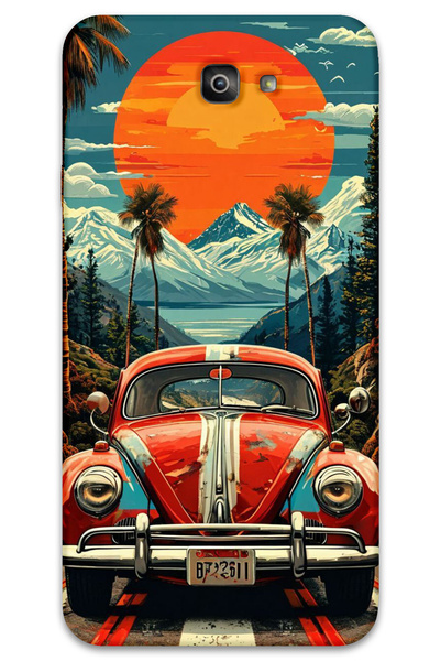 MRCİLETİSİM Samsung Galaxy J7 Prime Case Hd Pattern Printed Back Cover - Vosvos Ay