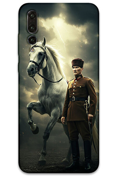 MRCİLETİSİM غطاء خلفي لهاتف هواوي P20 Pro بنمط HD مطبوع - أتاتورك شيمبك