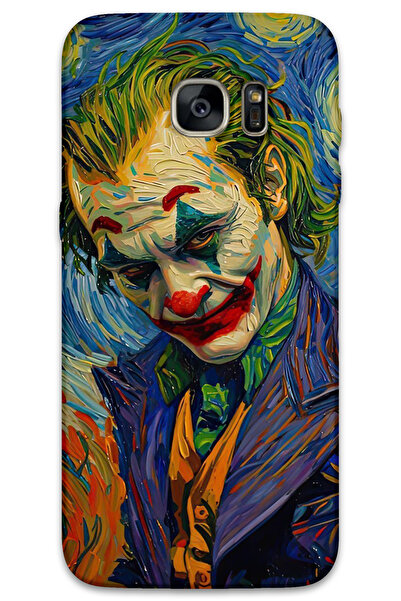 MRCİLETİSİM غطاء خلفي لهاتف سامسونج جالاكسي S7 إيدج HD Pattern مطبوع - جوكر 2