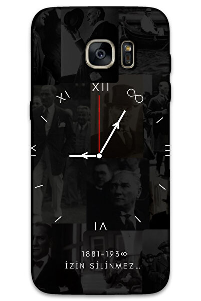 MRCİLETİSİM غطاء خلفي لهاتف سامسونج جالاكسي S7 إيدج بنمط HD مطبوع - أتاتورك 9-15