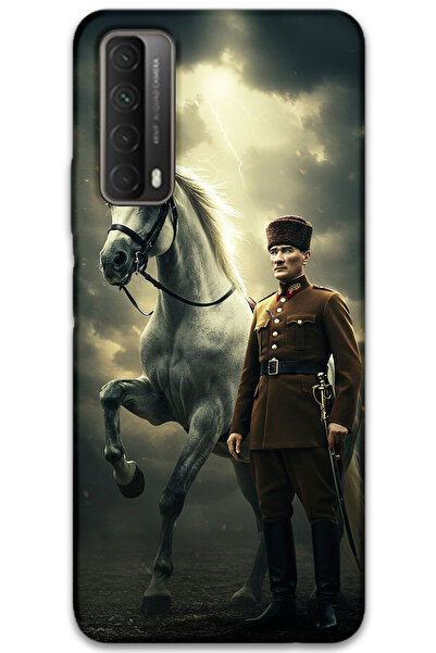 MRCİLETİSİM غطاء خلفي لهاتف هواوي بي سمارت 2021 بنمط HD مطبوع - أتاتورك شيمبك