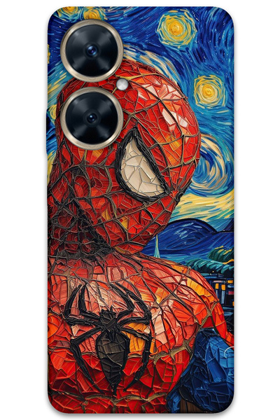 MRCİLETİSİM غطاء خلفي لهاتف هواوي نوفا 11i بنمط HD مطبوع - سبايدر مان