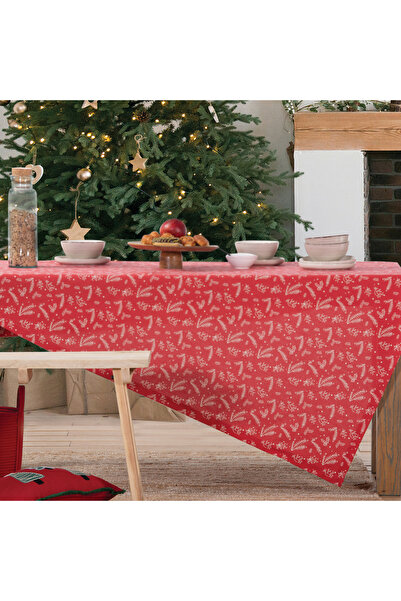 Nef Nef Homeware Nef-Nef Winter Mood Tablecloth 140x140 cm red-white